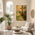 Cross and Flowers Faith Wall Art III by Tailored Canvases