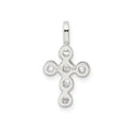 Cross Cubic Zirconia Charm Cross Pendant by Fine Color Jewels