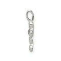 Cross Cubic Zirconia Charm Cross Pendant by Fine Color Jewels