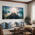 Cross On A Hill Faith Wall Art III by Tailored Canvases