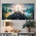 Cross On A Hill Faith Wall Art III by Tailored Canvases