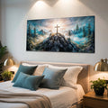 Cross On A Hill Faith Wall Art III by Tailored Canvases