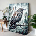 Crow Double Exposure Wall Art by Tailored Canvases