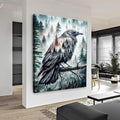 Crow Double Exposure Wall Art by Tailored Canvases