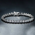 Crown Tennis Bracelet Made with Swarovski Elements by DailySale