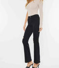 Crystal High Rise Petite Bootcut Jeans - Black by Boutique 23