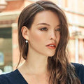 Crystal Lever-back Halo Heart Earrings by DailySale