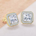 Crystal Princess Halo Stud Earrings by DailySale