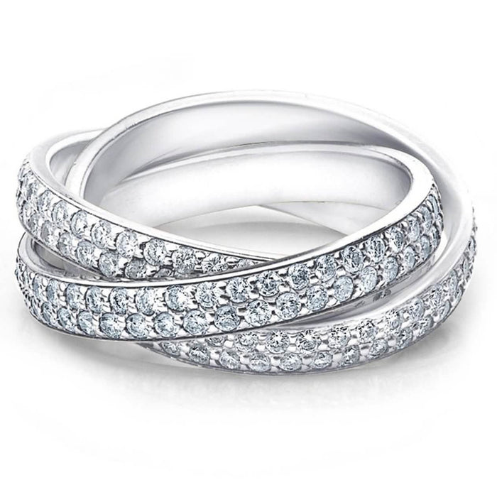 Crystal Rolling Eternity Ring by DailySale