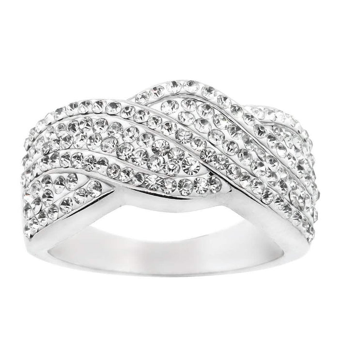 Crystal Twist Braided Ring by DailySale
