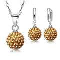 Crystalline Solid Silver Woman Jewelry Disco Ball Set by DailySale