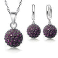 Crystalline Solid Silver Woman Jewelry Disco Ball Set by DailySale