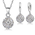 Crystalline Solid Silver Woman Jewelry Disco Ball Set by DailySale