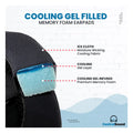 CS Cooling Gel Ear Pad Cushions for Beats Studio 2 | 3 Headphones Black by CentralSound
