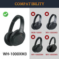 CS Upgraded Replacement Ear Pad Cushions for Sony WH-1000XM3 Headphones | Cooling Gel by CentralSound