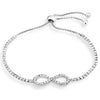 Cubic Zirconia Charm Bracelet - Assorted Sizes