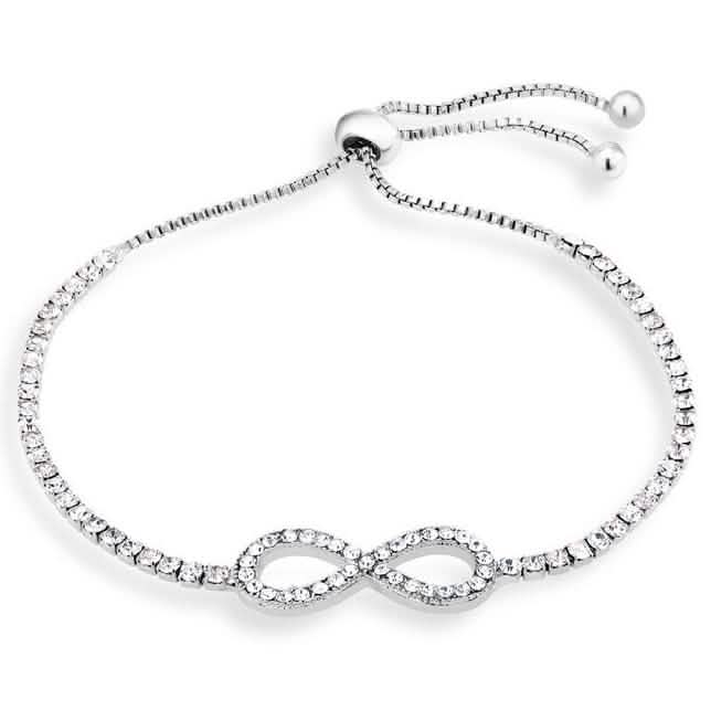 Cubic Zirconia Charm Bracelet - Assorted Sizes by DailySale