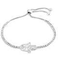 Cubic Zirconia Charm Bracelet - Assorted Sizes by DailySale