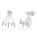 Cubic Zirconia Claw Design Earrings by DailySale