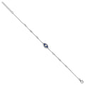 Cubic Zirconia Enamel Evil Eye Bracelet by Fine Color Jewels
