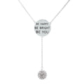 Cubic Zirconia Engraved Inspirational Necklaces by DailySale