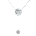 Cubic Zirconia Engraved Inspirational Necklaces by DailySale