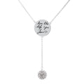 Cubic Zirconia Engraved Inspirational Necklaces by DailySale