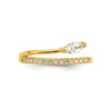 Cubic Zirconia Fashion Snake Pave Ring