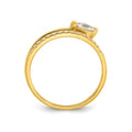 Cubic Zirconia Fashion Snake Pave Ring by Fine Color Jewels