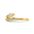 Cubic Zirconia Fashion Snake Pave Ring by Fine Color Jewels
