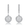 Cubic Zirconia Leverback Earrings