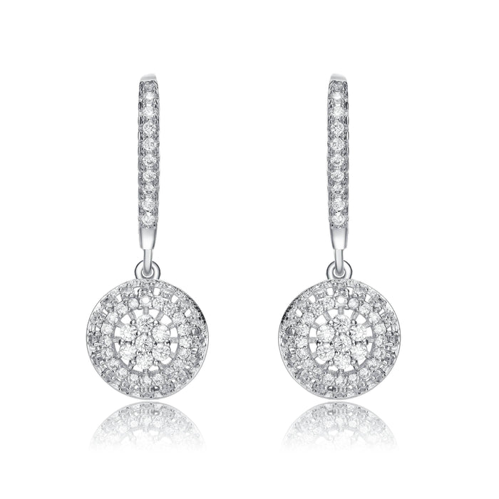 Cubic Zirconia Leverback Earrings by DailySale