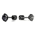 Cubic Zirconia Screw Back Stainless Steel Stud Earrings by DailySale