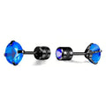 Cubic Zirconia Screw Back Stainless Steel Stud Earrings by DailySale
