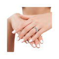 Cubic Zirconia Snake Pave Ring Silver by Fine Color Jewels