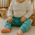 cuffed pants | vintage aqua by Finn + Emma