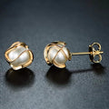 Cultured Freshwater Pearl Cage Earrings by DailySale