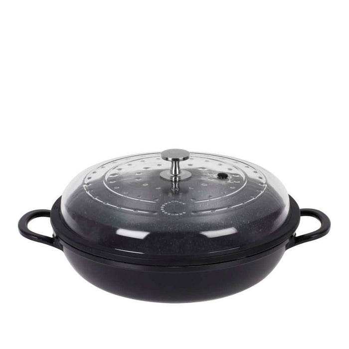 Curtis Stone 4-Quart Cast Aluminum Pan with Glass Lid (Refurbished) by DailySale