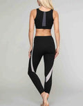 Curved Stripe Sports Bra by Boutique 23
