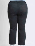 Curvy High Rise Wide Leg Trouser - Black by Boutique 23
