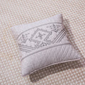 DaDa Bedding Whimsical Lavender Purple Grey Yarn Dyed Euro Pillow Sham Cover, 26" x 26 (JHW866) by DaDalogy Bedding Collection
