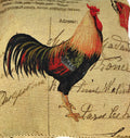 DaDa Bedding Glamorous Country Rooster Elegant Throw Pillow Cushion Cover - 18" - 1-Piece by DaDalogy Bedding Collection