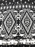 DaDa Bedding Aztec Black & White Diamonds Throw Pillow Covers - 18" x 18" 2-Pack (C14800-1-CC) by DaDalogy Bedding Collection