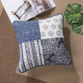 DaDa Bedding Set of 2-Pieces Bohemian Denim Blue Elegance Throw Pillow Covers - 18” x 18" (JHW660) by DaDalogy Bedding Collection