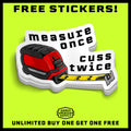 Cuss Twice - Hard Hat Decal by Armed American Supply