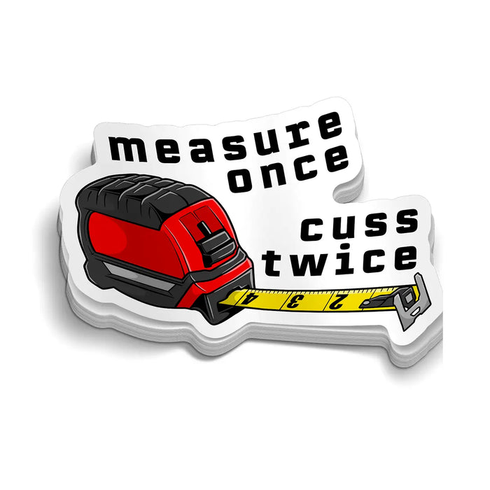 Cuss Twice - Hard Hat Decal by Armed American Supply