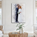 Custom Anniversary Watercolor Portrait by Tailored Canvases