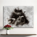 Custom Baby Ultrasound Watercolor Portrait by Tailored Canvases