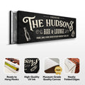 Custom Bar & Lounge Sign II by Tailored Canvases