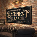Custom Basement Bar Sign by Tailored Canvases